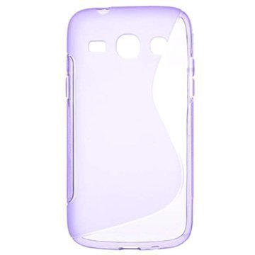 Samsung Galaxy Core Plus S-Curve TPU-Kotelo Violetti