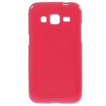 Samsung Galaxy Core Prime Glossy TPU-Suojakuori Kuuma Pinkki