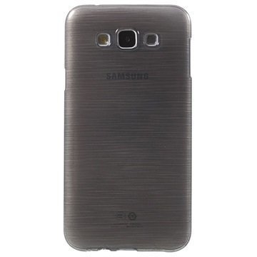 Samsung Galaxy E7 Harjattu TPU Kotelo Harmaa