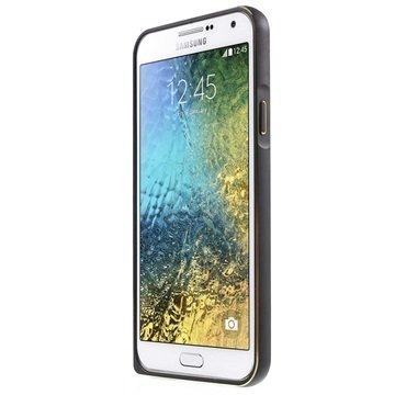 Samsung Galaxy E7 Metallipuskuri Musta