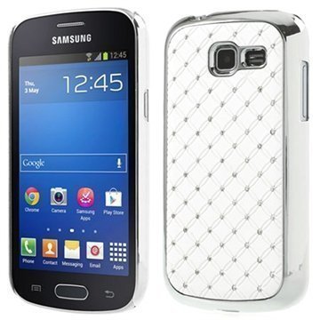 Samsung Galaxy Fresh S7390 Bling Diamond Kuori Valkoinen