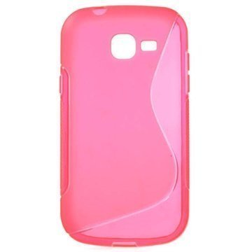 Samsung Galaxy Fresh S7390 S-Curve TPU-Kotelo Kuuma Pinkki