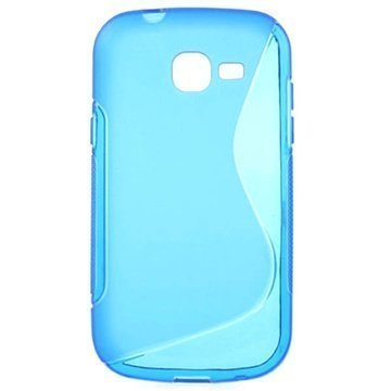 Samsung Galaxy Fresh S7390 S-Curve TPU-Kotelo Sininen