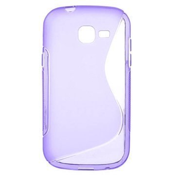 Samsung Galaxy Fresh S7390 S-Curve TPU-Kotelo Violetti