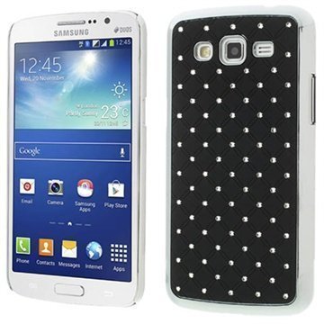 Samsung Galaxy Grand 2 Bling Diamond Kotelo Musta