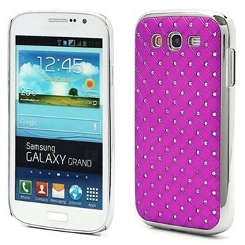 Samsung Galaxy Grand I9080 Galaxy Grand I9082 Bling Diamond Suojakuori Kuuma Pinkki