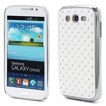 Samsung Galaxy Grand I9080 Galaxy Grand I9082 Bling Diamond Suojakuori Valkoinen