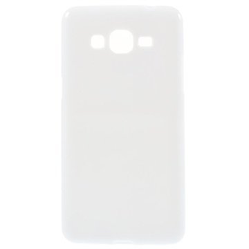 Samsung Galaxy Grand Prime Glossy TPU-Suojakuori Valkoinen