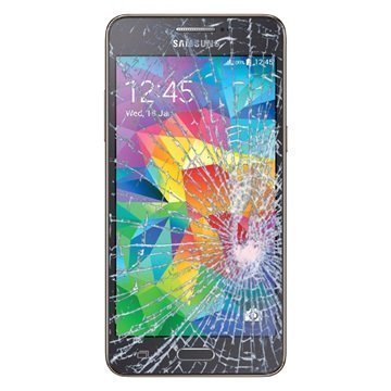 Samsung Galaxy Grand Prime Näytön Lasin ja Kosketusnäytön Korjaus Musta