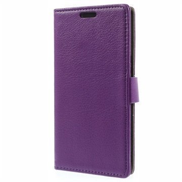 Samsung Galaxy Grand Prime Wallet Nahkakotelo Violetti