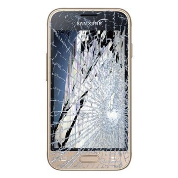 Samsung Galaxy J1 (2016) LCD-näytön ja Kosketusnäytön Korjaus Kulta