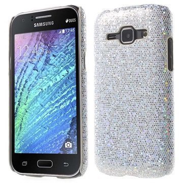 Samsung Galaxy J1 Galaxy J1 4G Kova Suojakuori Glitteri Hopeinen