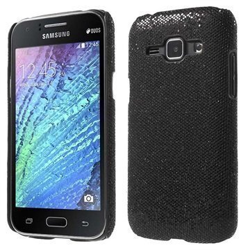 Samsung Galaxy J1 Galaxy J1 4G Kova Suojakuori Glitteri Musta