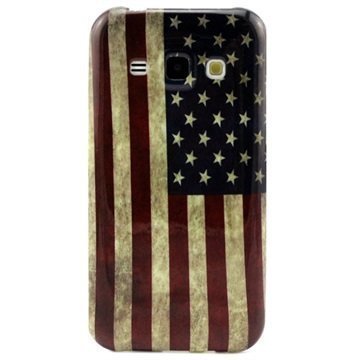 Samsung Galaxy J1 Galaxy J1 4G TPU Suojakuori Vintage American Flag