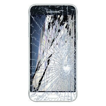 Samsung Galaxy J3 (2016) LCD-näytön ja Kosketusnäytön Korjaus Valkoinen