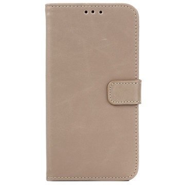 Samsung Galaxy J5 Retro Lompakkokotelo Beige