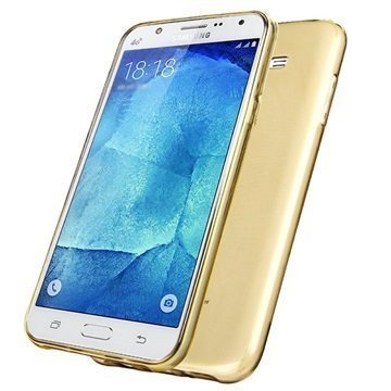 Samsung Galaxy J7 Lenuo Lotto Series TPU Kotelo Ruskea