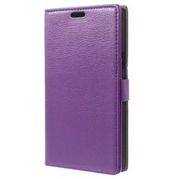 Samsung Galaxy Mega 2 Wallet Nahkakotelo Violetti