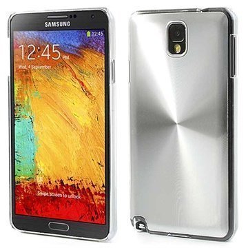 Samsung Galaxy Note 3 N9000 N9005 Loista Alumiininen Kuori Hopeinen