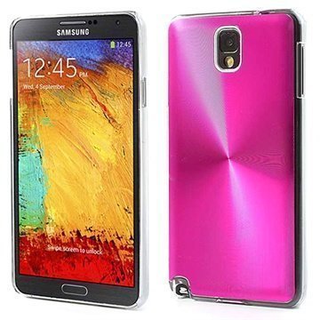 Samsung Galaxy Note 3 N9000 N9005 Loista Alumiininen Kuori Kuuma Pinkki