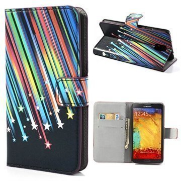 Samsung Galaxy Note 3 N9000 N9005 Wallet Nahkakotelo Meteor