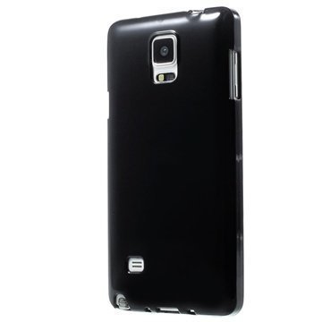 Samsung Galaxy Note 4 Glossy TPU-Suojakuori Musta