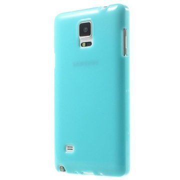 Samsung Galaxy Note 4 Glossy TPU-Suojakuori Sininen