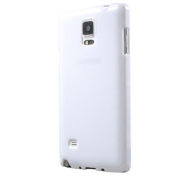 Samsung Galaxy Note 4 Glossy TPU-Suojakuori Valkoinen