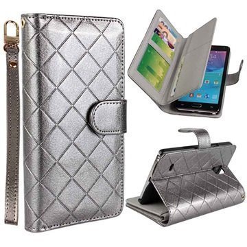 Samsung Galaxy Note 4 Organizer Wallet Case Grey