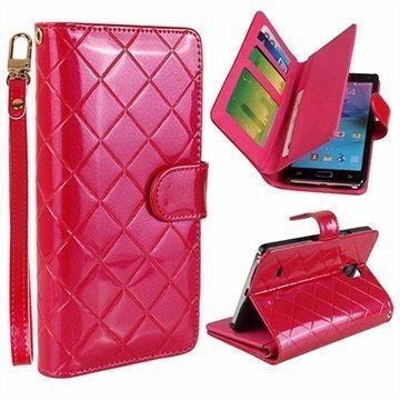 Samsung Galaxy Note 4 Organizer Wallet Case Hot Pink