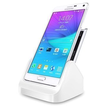 Samsung Galaxy Note 4 Pöytälaturi 2 in 1 Valkoinen