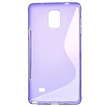 Samsung Galaxy Note 4 S-Curve TPU-Kotelo Violetti