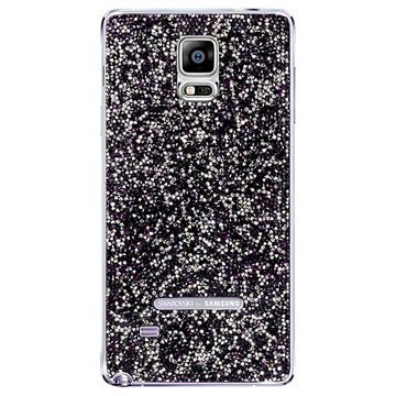 Samsung Galaxy Note 4 Swarovski Kristalli Akkukansi EF-ON910RB Savuinen Violetti