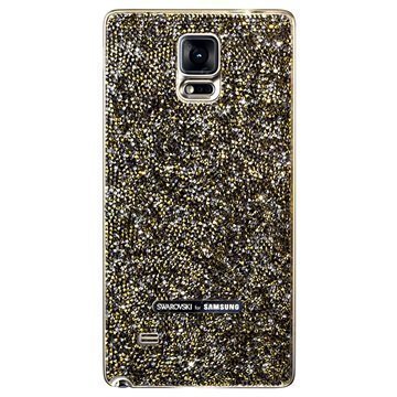 Samsung Galaxy Note 4 Swarovski Kristalli Akkukansi EF-ON910RF Auringonlaskun Kulta