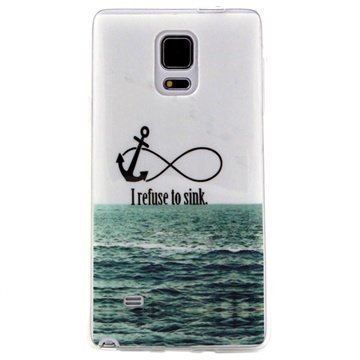 Samsung Galaxy Note 4 TPU Suojakuori I refuse to sink