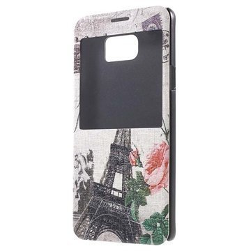 Samsung Galaxy Note 5 Slim View Folio Suojakotelo Eiffel Torni