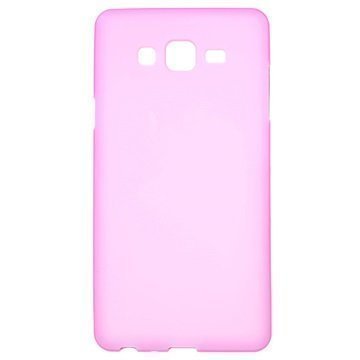 Samsung Galaxy On7 Matta TPU Suojakuori Kuuma Pinkki