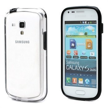 Samsung Galaxy S Duos S7562 Hybrid Suojareunus Musta