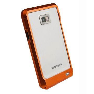 Samsung Galaxy S2 Alumiininen Suojakehys Oranssi