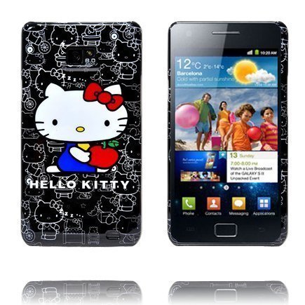 Samsung Galaxy S2 Hello Kitty Suojakuori Musta / Punainen