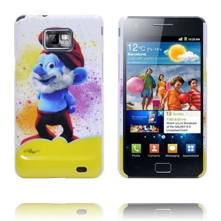 Samsung Galaxy S2 Smurffi Suojakuori Vanha Smurffi