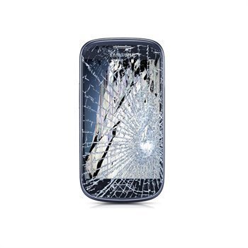 Samsung Galaxy S3 mini I8190 LCD-näytön ja Kosketusnäytön Korjaus Sininen