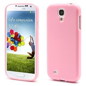 Samsung Galaxy S4 I9500 Candy TPU Kotelo Vaaleanpunainen