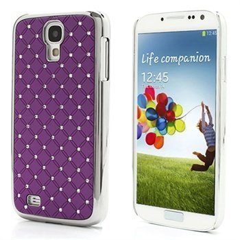 Samsung Galaxy S4 I9500 I9505 Kimaltava Timanttinen Suojakuori Violetti