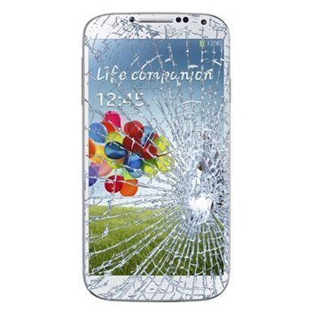 Samsung Galaxy S4 I9500 I9505 Näytön Lasin Korjaus Valkoinen