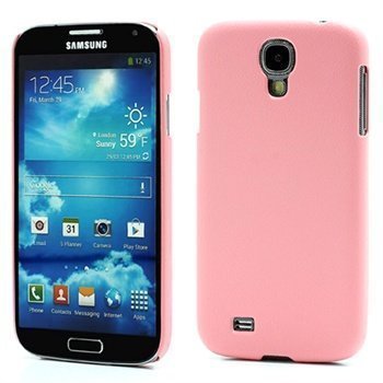 Samsung Galaxy S4 I9500 I9505 Ohut Kova Nahkainen Suoja Pinkki