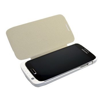 Samsung Galaxy S4 I9500 I9505 Power Flip Case White