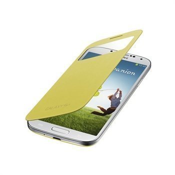 Samsung Galaxy S4 I9500 I9505 S-View Suojakotelo EF-CI950BYEGWW Keltainen