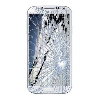 Samsung Galaxy S4 I9500 LCD-näytön ja Kosketusnäytön Korjaus Valkoinen