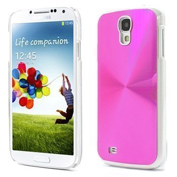 Samsung Galaxy S4 I9500 Loista Alumiininen Kuori Kuuma Pinkki